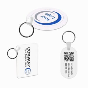 Llaveros de aluminio personalizados por ambas caras para regalos de empresa y recuerdos de eventos.