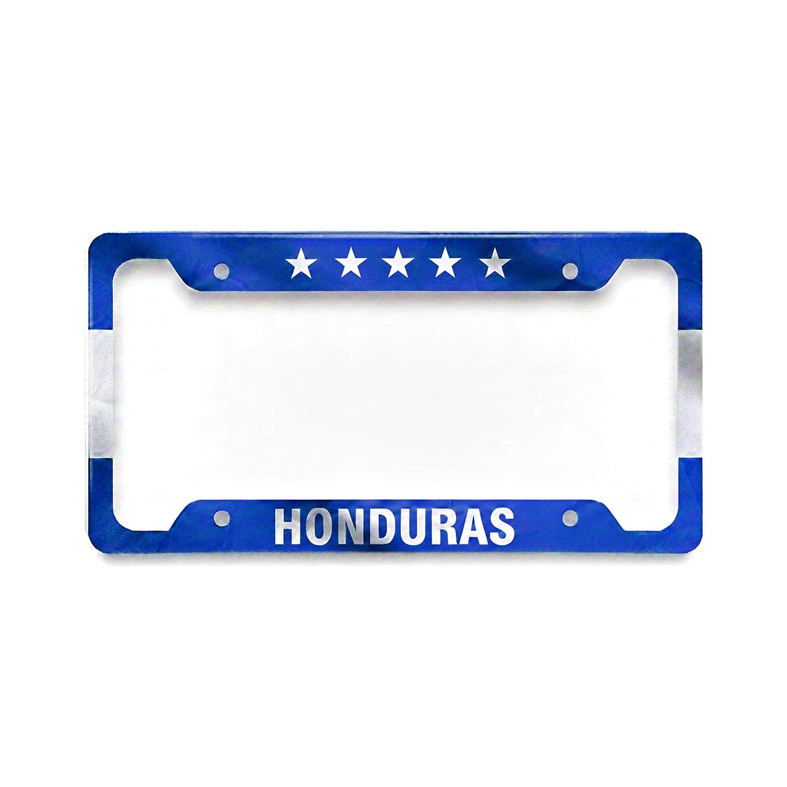 Portaplacas personalizado premium con diseño de la bandera de Honduras y sublimación HD